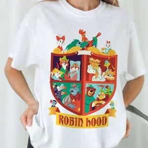 Robin Hood Disney Character Graphics Tshirt Music Lovers Shirt